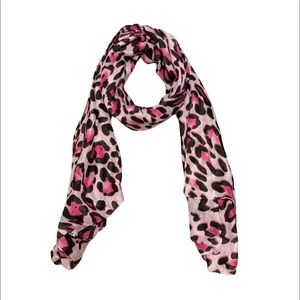 Pink and Black Cheetah Print scarf